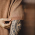 Vintage Orange Knit T-Shirt – Men’s Loose Fit Summer Street Tee